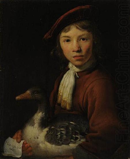 A Boy with a Goose, Jacob Gerritsz. Cuyp